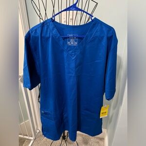 New WonderWink 2X 2XL Royal Blue V-neck women’s v-neck Scrub Top Wink 101